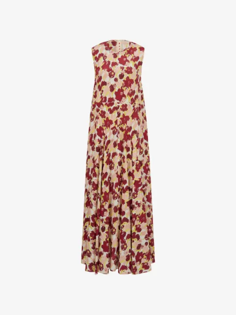 Marni vestido largo con estampado Secret Bouquet