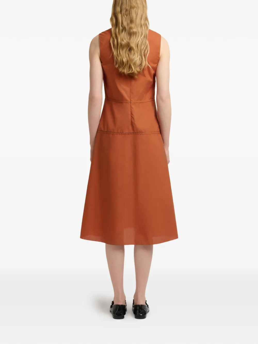 Marni Mouwloze jurk Oranje