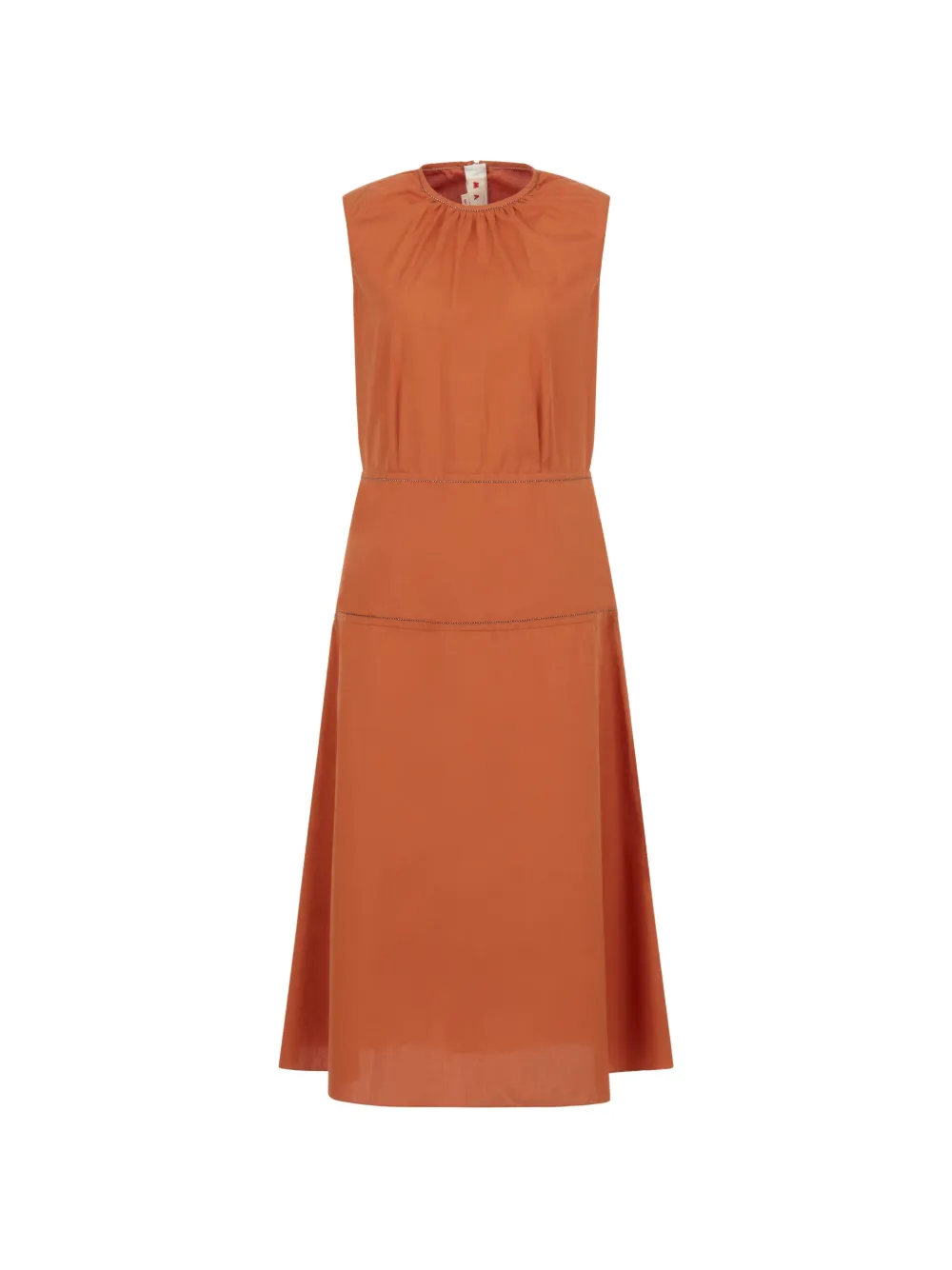 Marni tiered sleeveless dress - Arancione