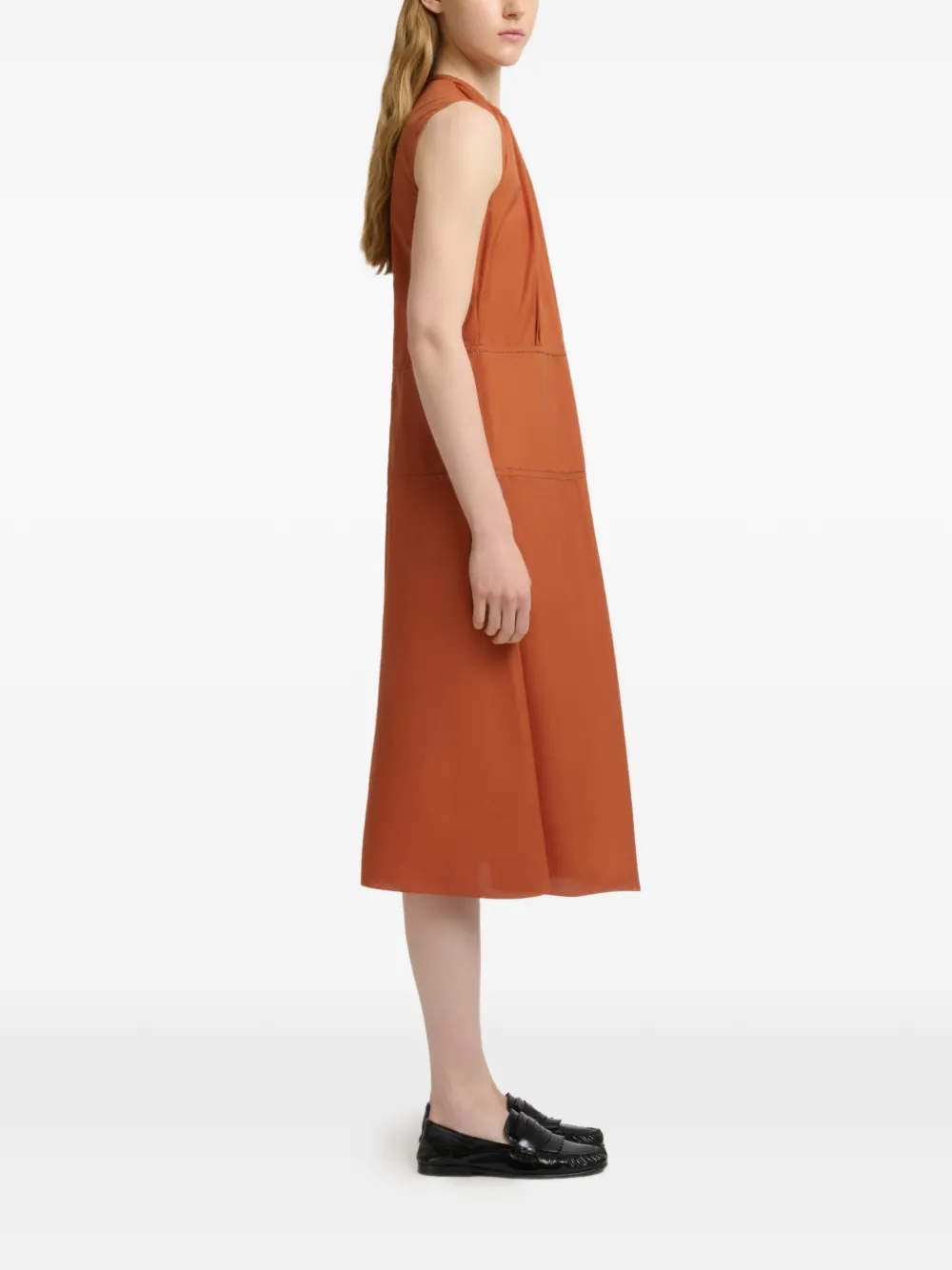 Marni Mouwloze jurk Oranje