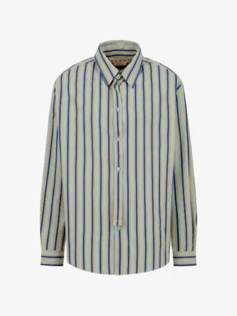 Marni poplin shirt with neck strap