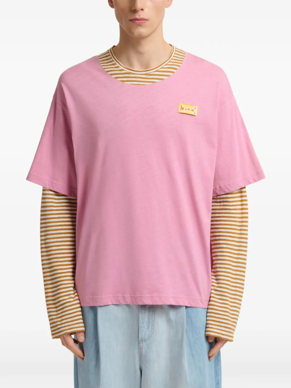 Marni Gelaagd T-shirt Roze