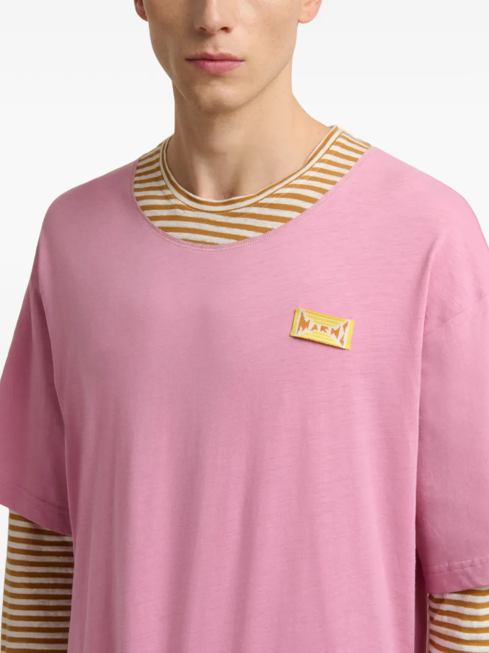 Marni Gelaagd T-shirt Roze