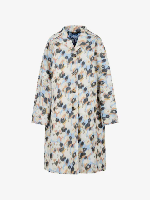 Marni printed button parka coat
