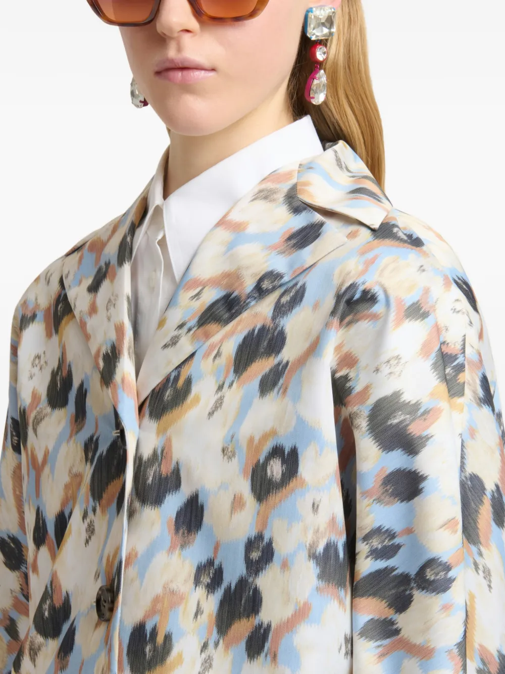 Marni Parka met print Beige