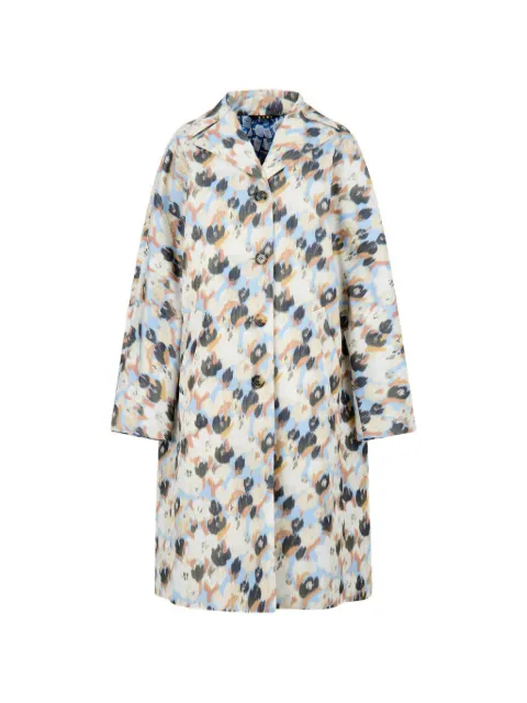Marni duchesse coat with contrast prints