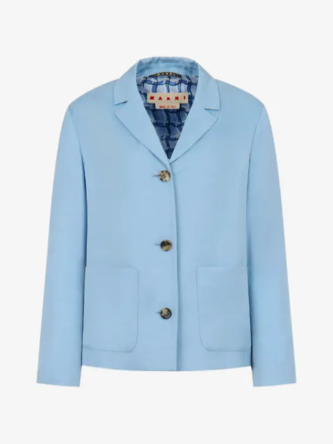 Marni satin-finish single-breasted jacket