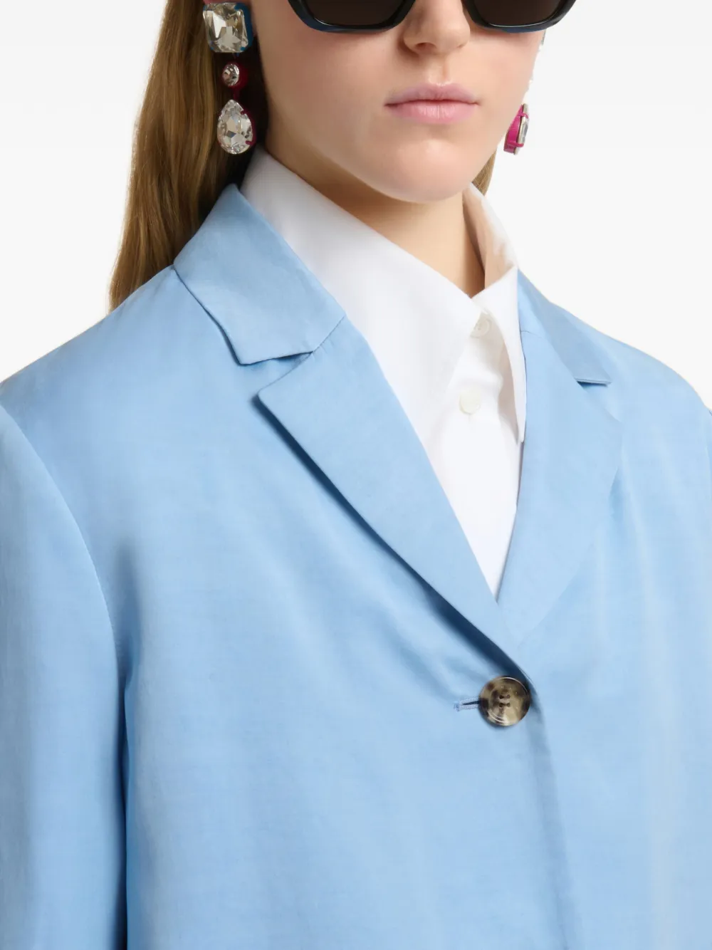 Marni Blazer met dubbele rij knopen Blauw