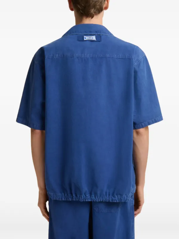 Marni ドローストリング シャツ | ブルー | FARFETCH JP