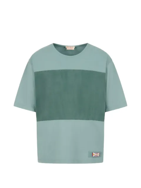 Marni camiseta con diseño colour block y logo