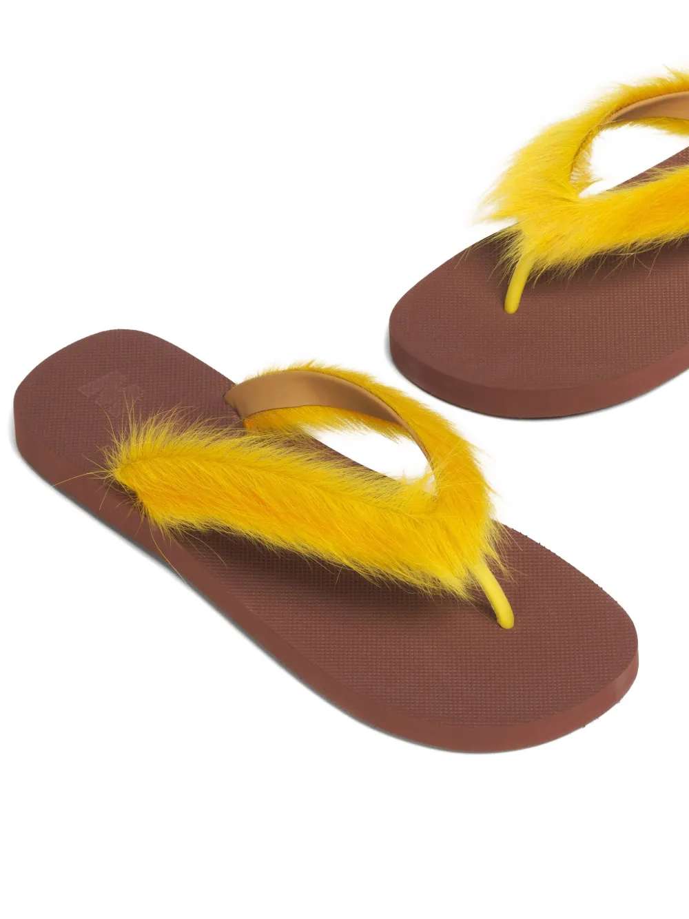 Marni Teenslippers met voetbed Geel