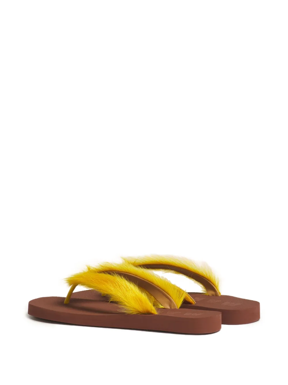 Marni Teenslippers met voetbed Geel