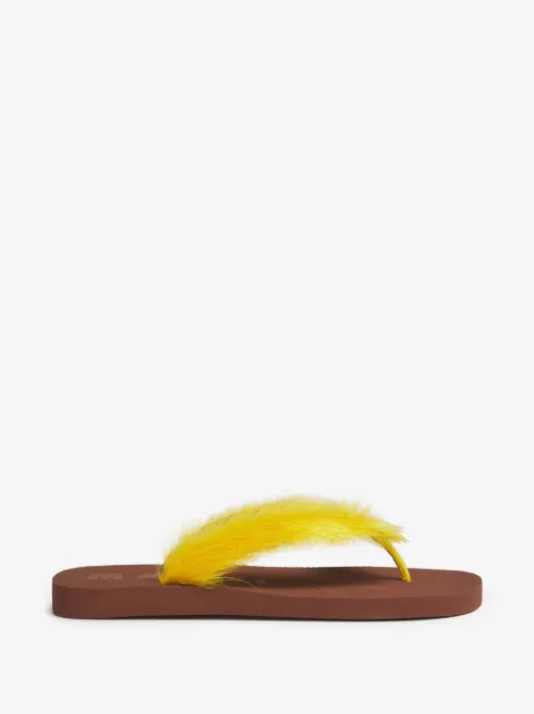 Marni sandalias de pelo de poni