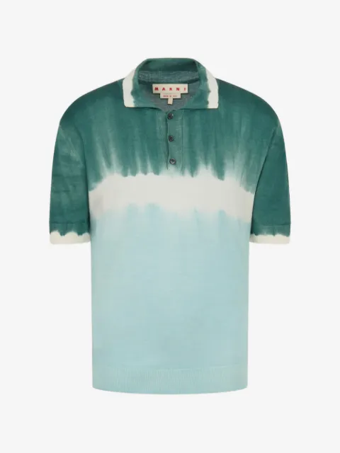 Marni polo à côtes tie-dye