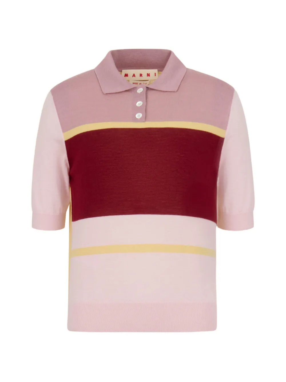 Marni colour-block striped shirt - Rosa