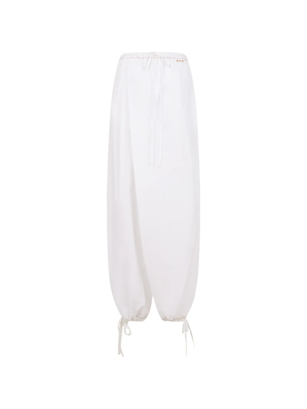 Marni Pantaloni a gamba ampia - Bianco