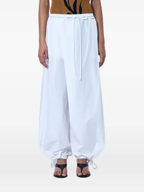Marni poplin drawstring trousers