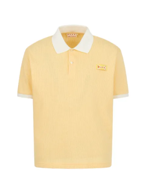 Marni jacquard logo polo shirt
