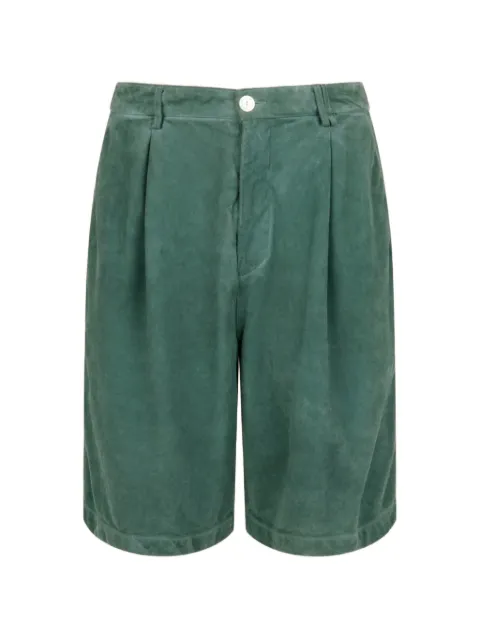 Marni pleated ovine leather shorts