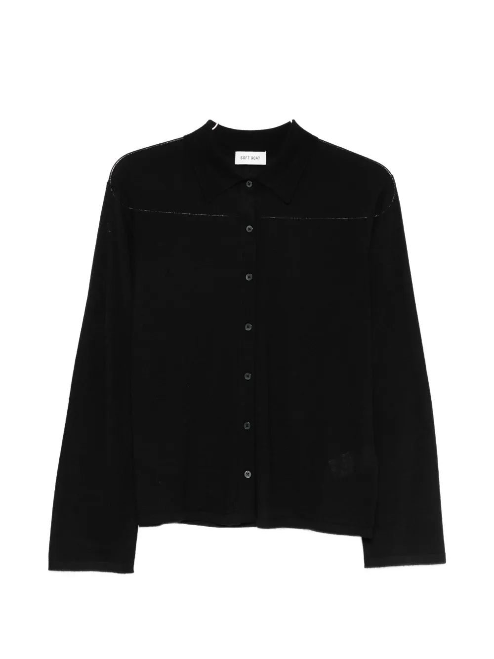 Soft Goat Featherlight cardigan - Nero