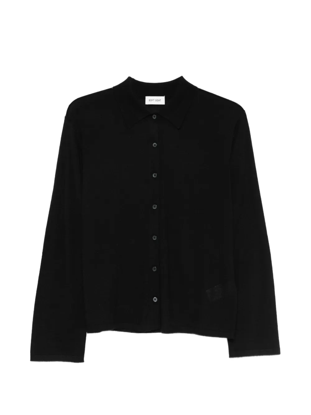 Soft Goat Featherlight cardigan - Nero