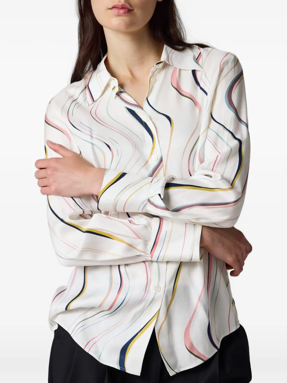 Paul Smith Swirl' Shirt in Neutrals, view 3