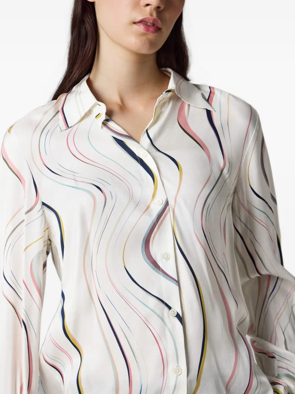 Paul Smith Swirl' Shirt in Neutrals, view 5