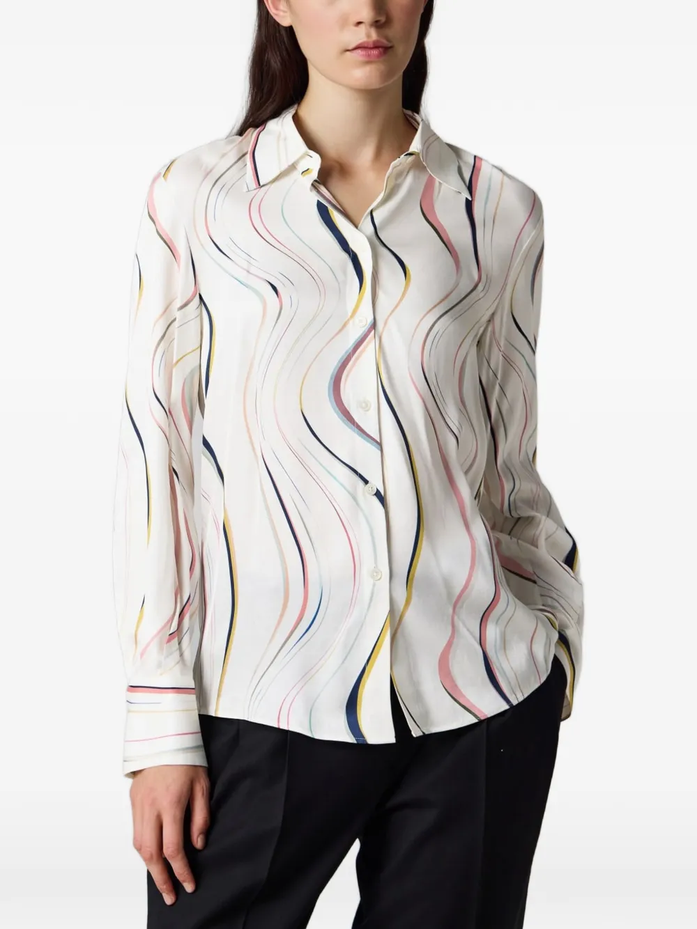 Paul Smith Swirl' Shirt in Neutrals, view 2