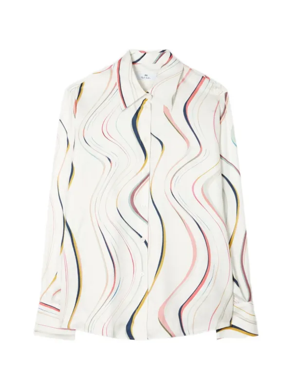 Paul Smith Swirl' Shirt in Neutrals