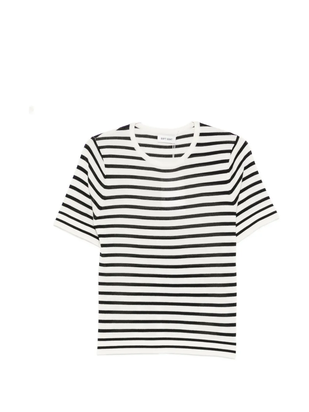Soft Goat striped T-shirt - Toni neutri