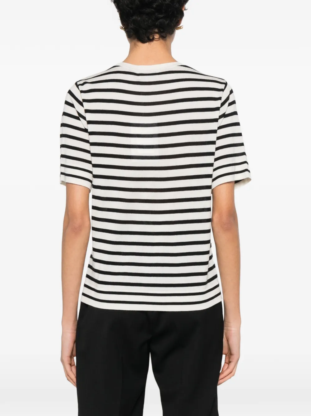Soft Goat Gestreept T-shirt Beige
