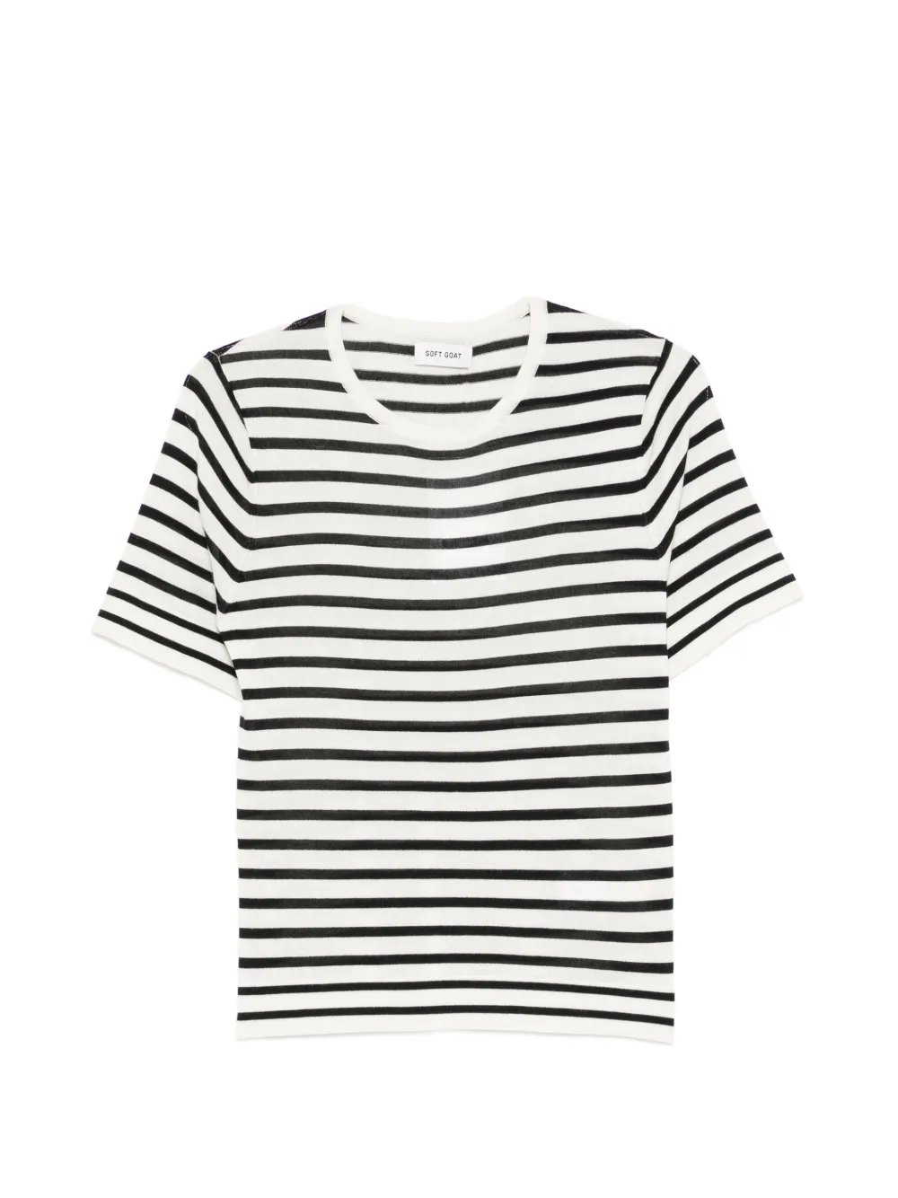 Soft Goat striped T-shirt - Toni neutri