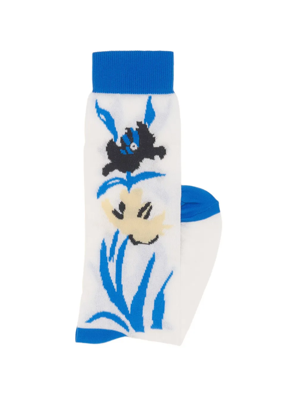 Marni Katoenen nylon sokken met bloemen intarsia Wit