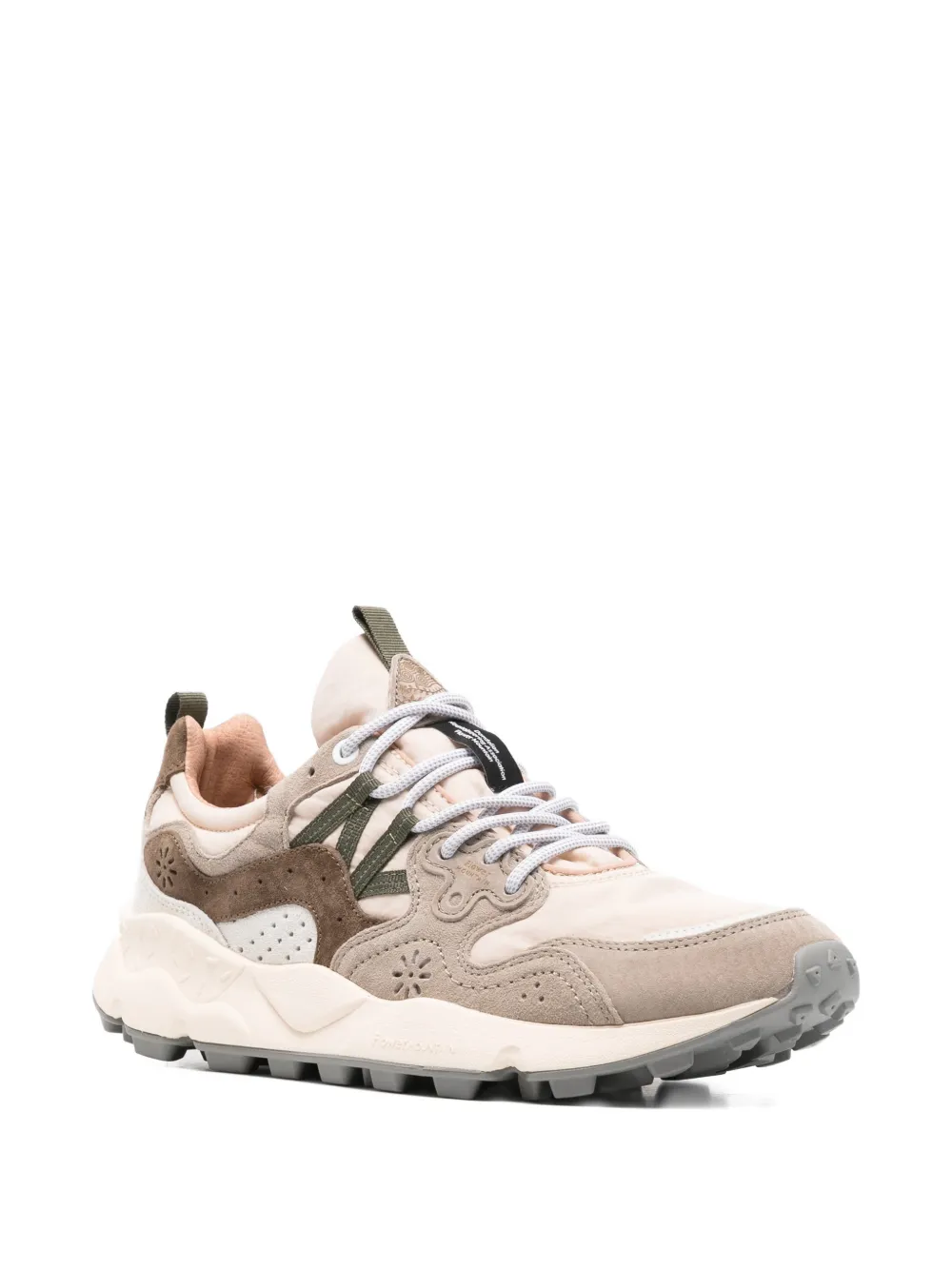 FLOWER MOUNTAIN Yamano 3 nubuck leren sneakers Beige
