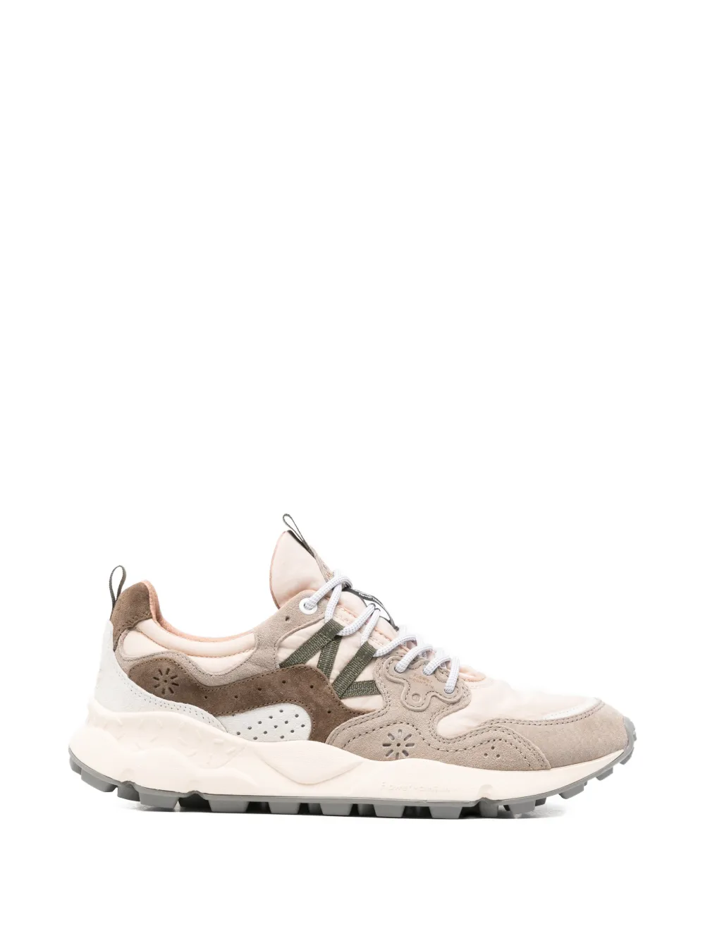 FLOWER MOUNTAIN Yamano 3 nubuck leren sneakers Beige