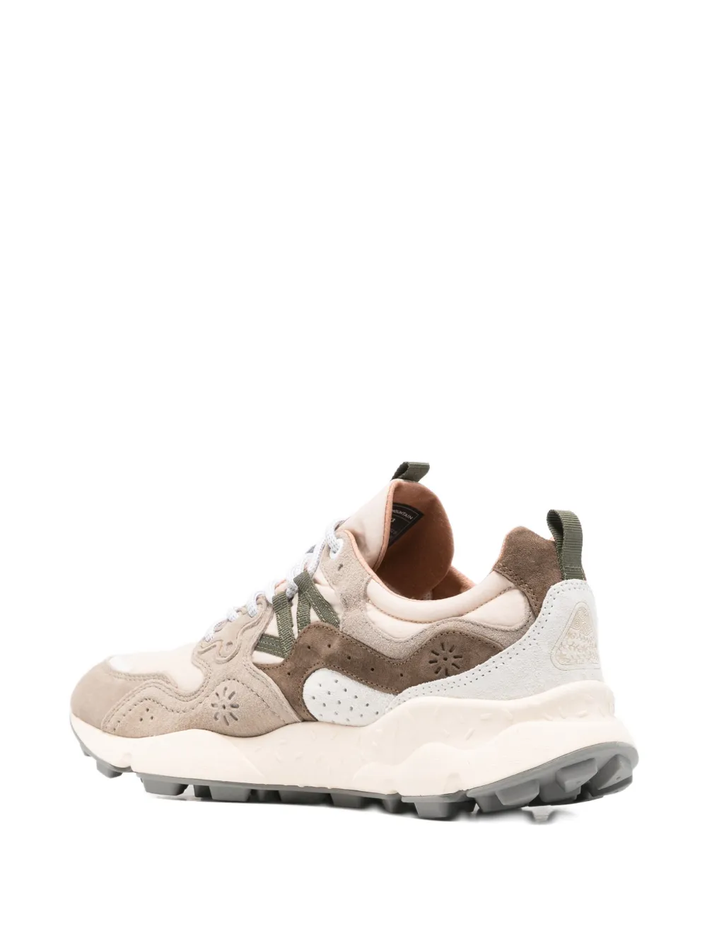 FLOWER MOUNTAIN Yamano 3 nubuck leren sneakers Beige