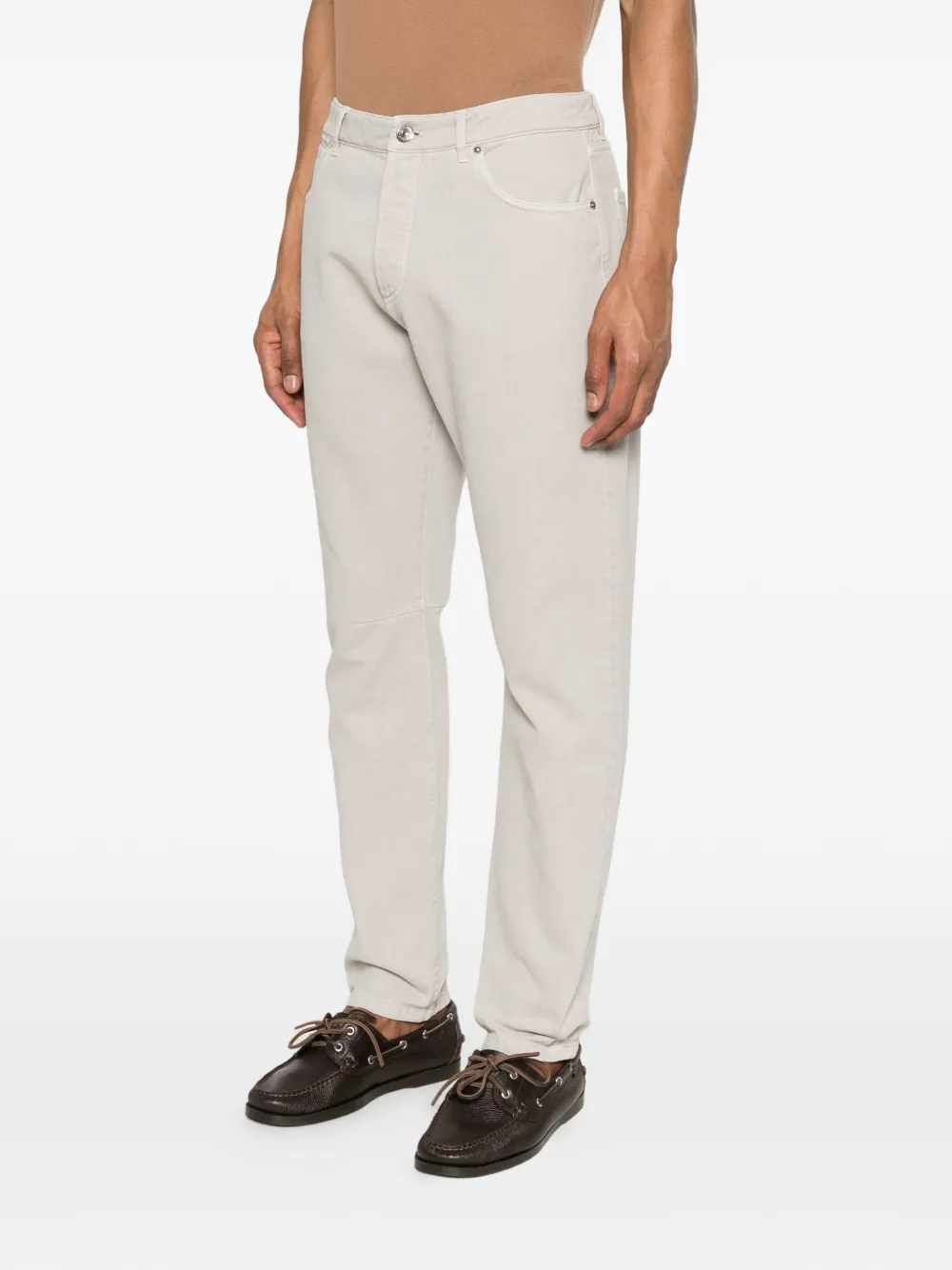 Brunello Cucinelli Jeans met rits Grijs