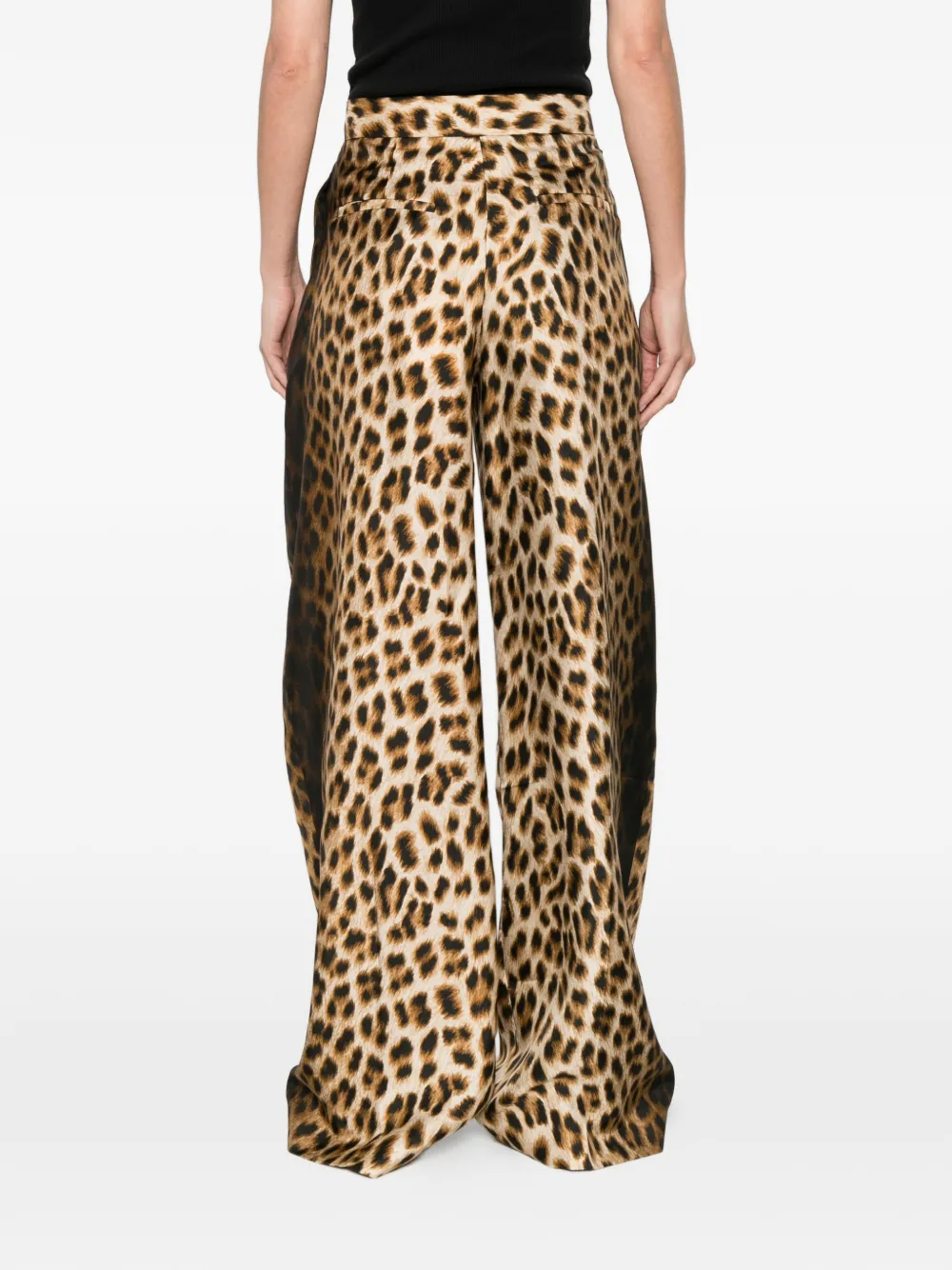 Sportmax Broek met luipaardprint Beige