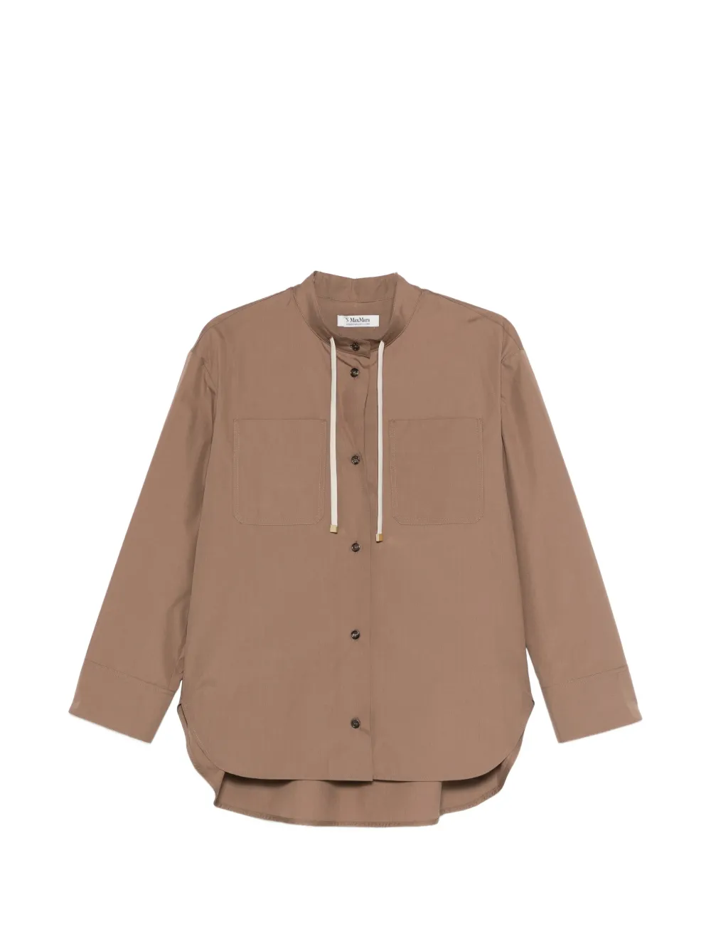 'S Max Mara drawstring pocket shirt - Marrone