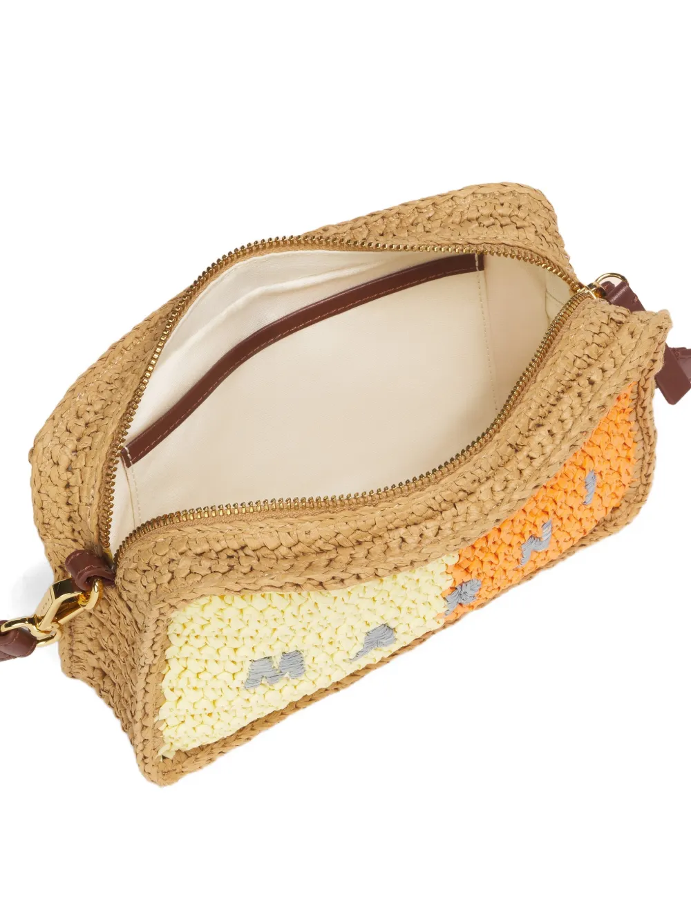 Marni Seaside cameratas met colourblocking Bruin