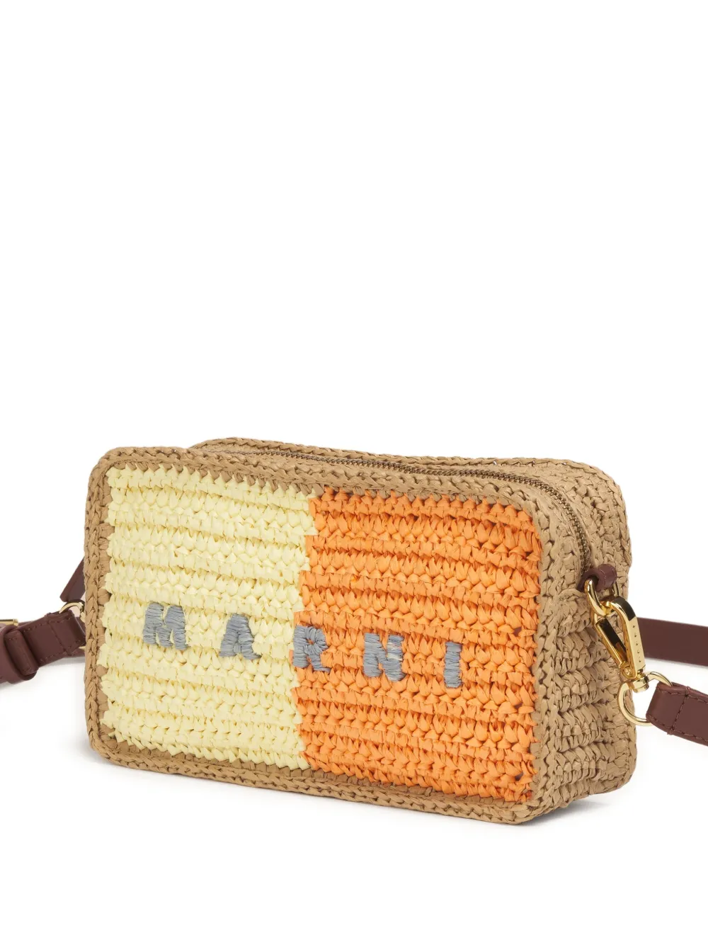 Marni Seaside cameratas met colourblocking Bruin
