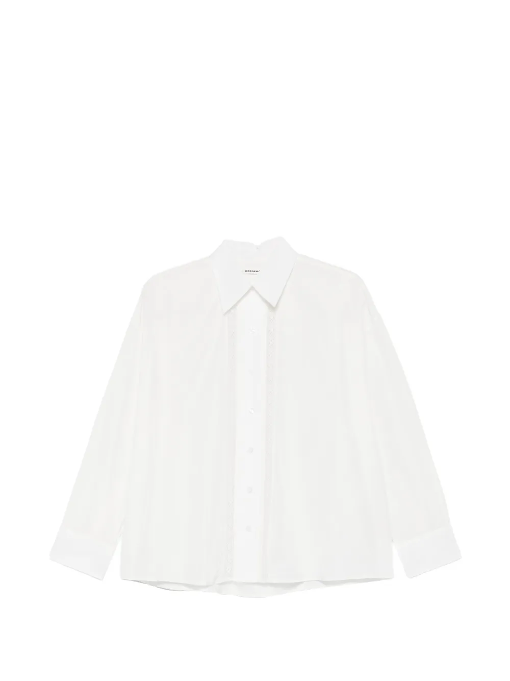 Cordera lace-insert shirt - White