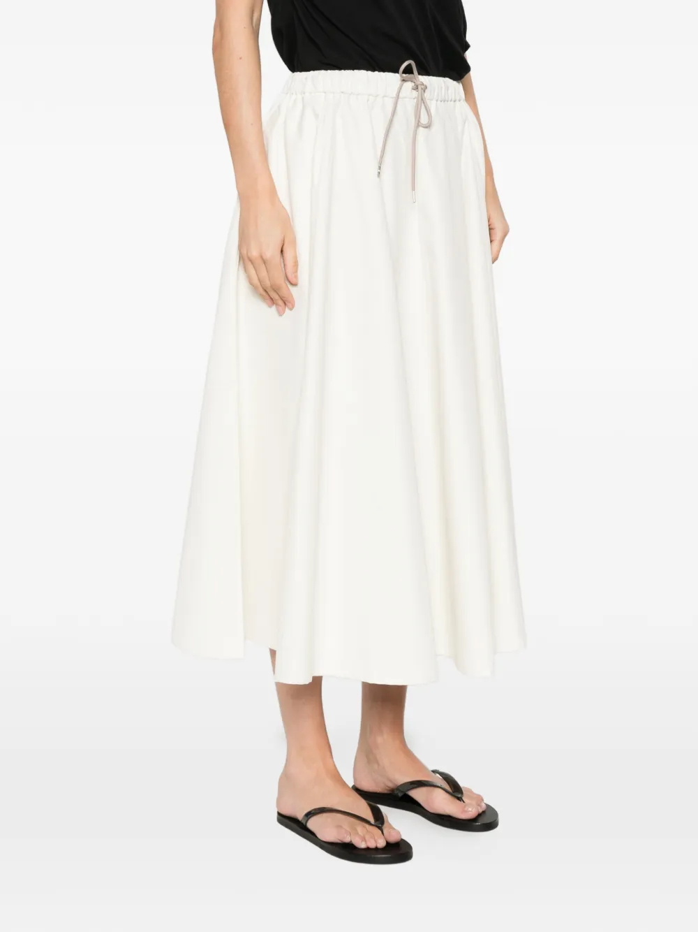  Cordera Drawstring Skirt - White 