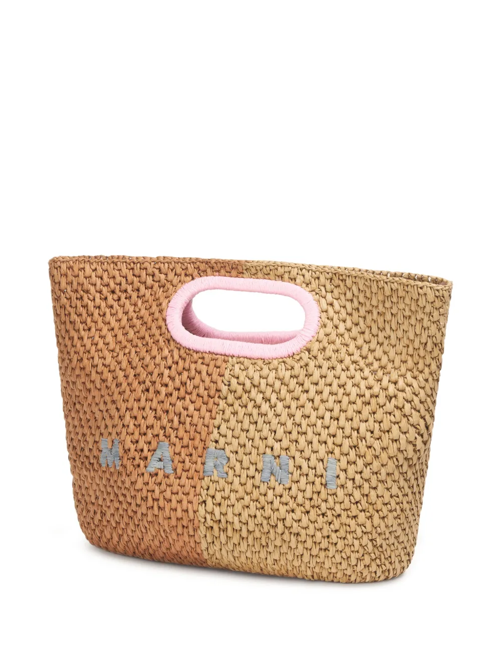 Marni Seaside raffia clutch Bruin