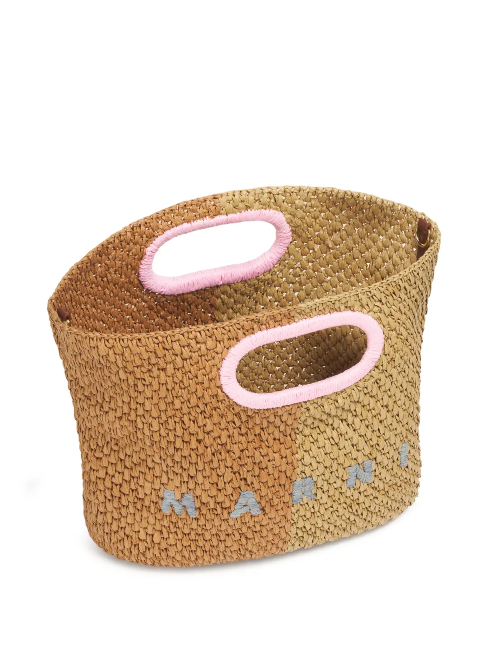 Marni Seaside raffia clutch Bruin
