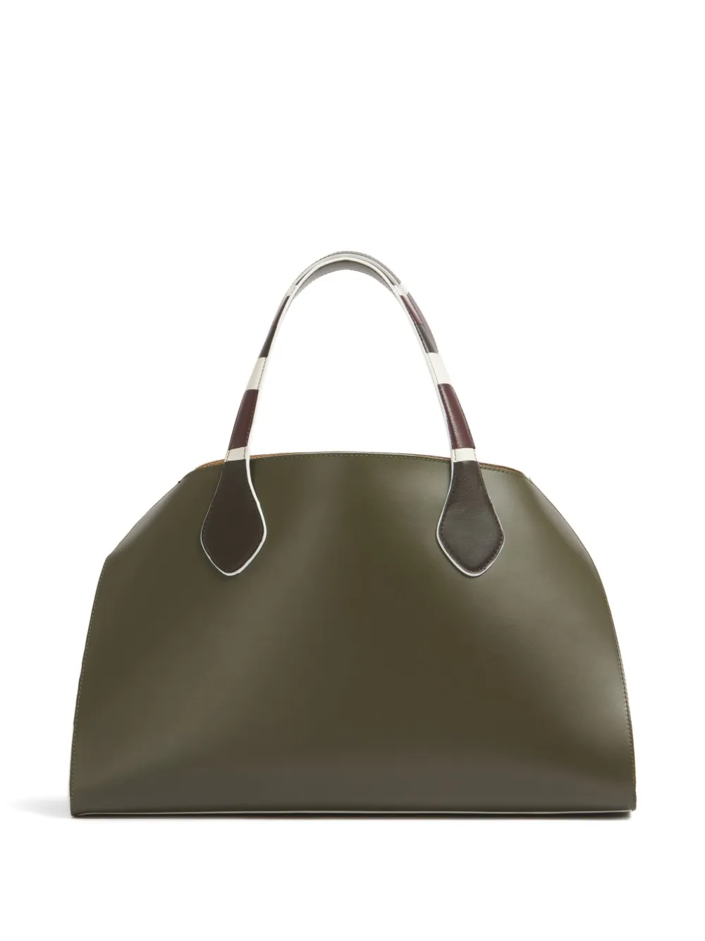 Marni Borsa tote Overlap media con bordo a contrasto - Verde