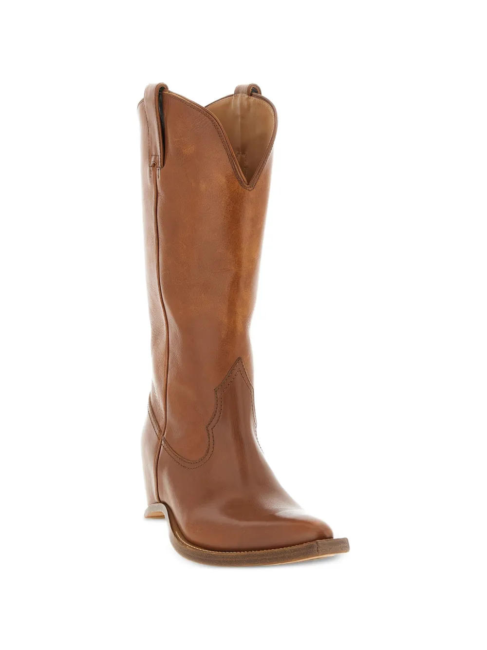 Maison Margiela Heel-Less leren laarzen Bruin