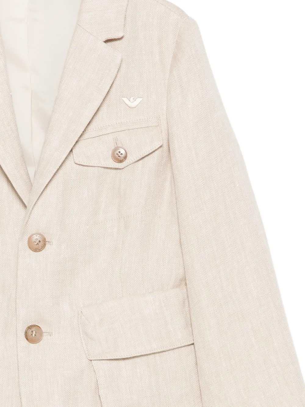  Emporio Armani Kids Single-breasted Blazer - Neutrals 
