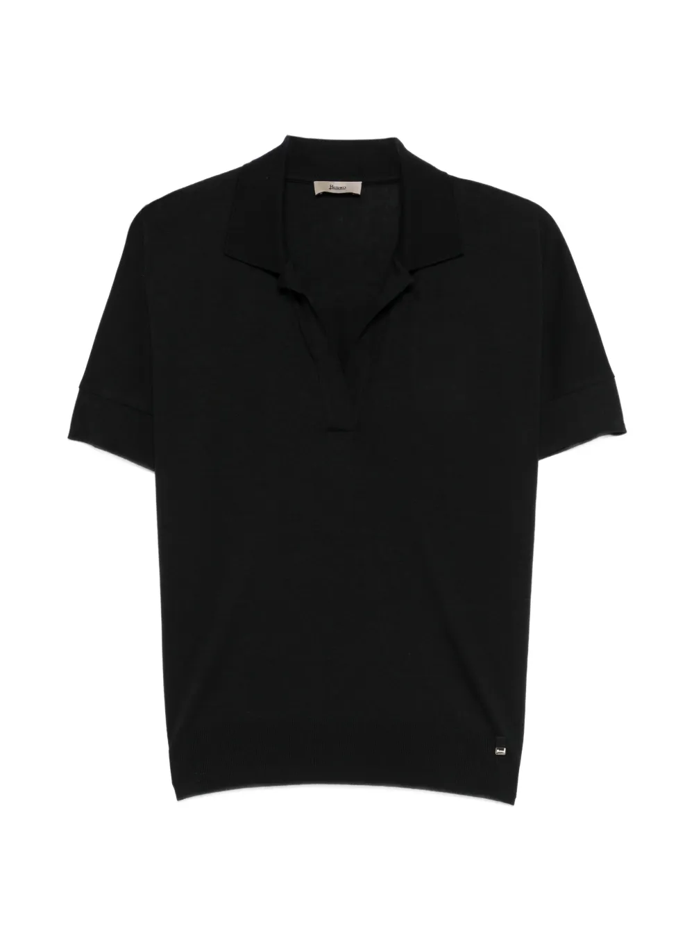 Herno V-neck short-sleeve T-shirt - Nero