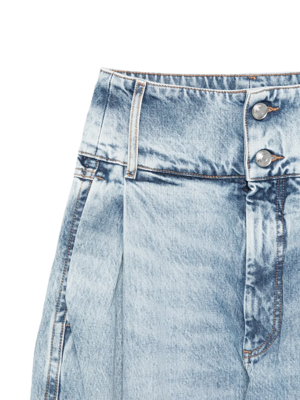 Sportmax Geplooide jeans Blauw